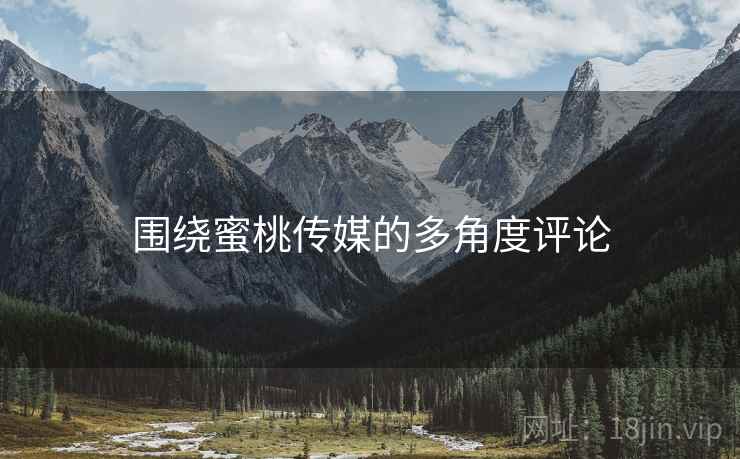 围绕蜜桃传媒的多角度评论