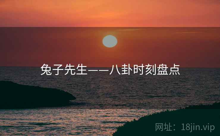 兔子先生——八卦时刻盘点