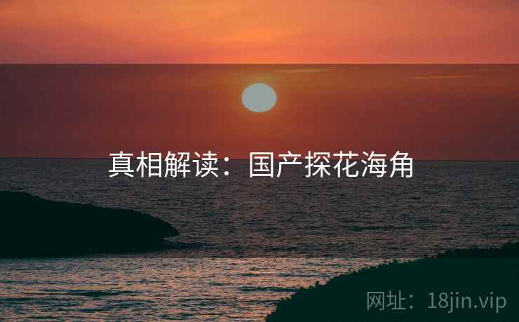 真相解读：国产探花海角