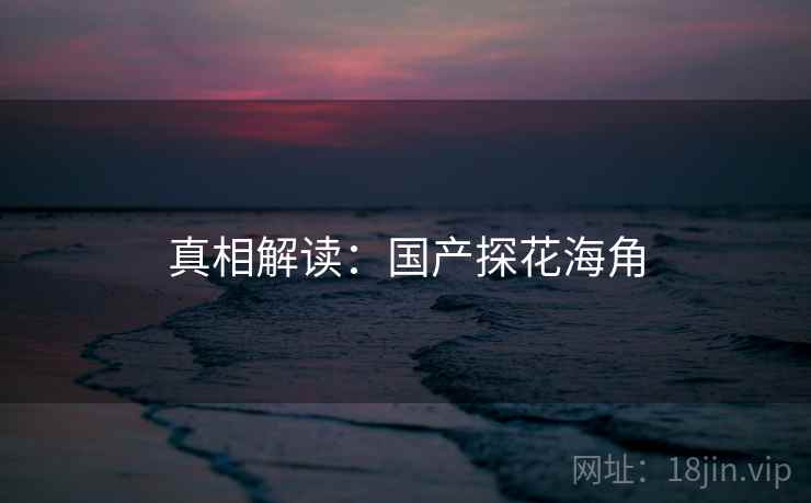真相解读：国产探花海角