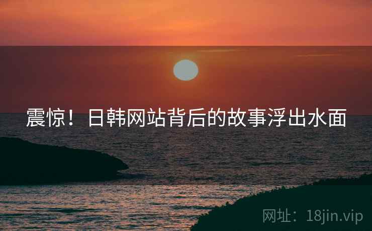 震惊！日韩网站背后的故事浮出水面