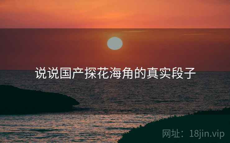 说说国产探花海角的真实段子