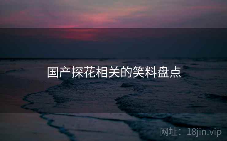 国产探花相关的笑料盘点