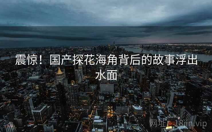 震惊!国产探花海角背后的故事浮出水面